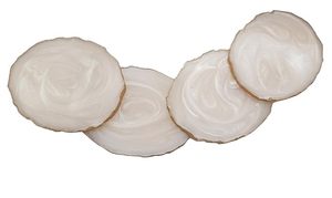 ชุดถาดและที่รองแก้วเรซินชุบทอง3D มือจับสาขาโลหะสไตล์นางฟ้าสำหรับตกแต่งร้านอาหารโรงแรมหรือบ้านแบบลำลอง - Product Image 3