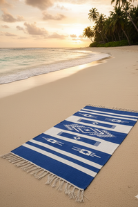 Alfombra Rectangular Floral Moderna, Tejida a Mano en Algodón, con Reverso Resistente, Lavable a Máquina, para Hogar, Camping y Ejercicio - Product Image 4