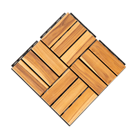 Tuiles de terrasse en acacia à emboîtement 12x12 pouces style classique moderne pour une utilisation extérieure dans la cuisine patio jardin directement Vietnam usine