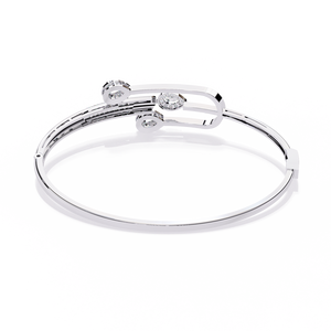 Fabulous 18K <b>Gold</b> Lab Grown Diamond Bracelet & <b>Bangle</b> - Product Image 5