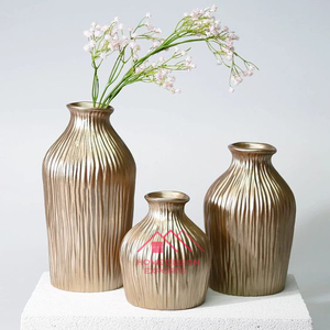 2025 Modern Luxury Iron Metal Decorative Flower <b>Vase</b> in Plating Brass Decoration for Home <b>Vase</b> Party-<b>Floor</b> <b>Vase</b> - Product Image 1