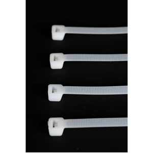 Vietnam fabricant 3.6*200mm attaches de câble autobloquantes en Nylon fournitures d'équipement électrique attaches zippées en plastique blanc/noir - Product Image 2