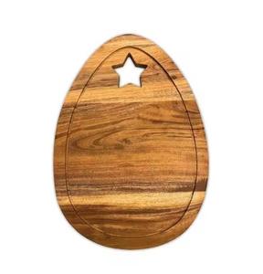 Planche à découper épaisse en bois d'acacia pour couper et servir les aliments, la cuisine et la salle à manger. - Product Image 3