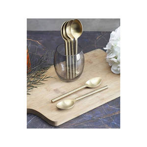 Cuillère à café en laiton faite à la main pour vaisselle à prix raisonnable cuillère de couverts simples de bonne qualité pour la vente en gros - Product Image 5