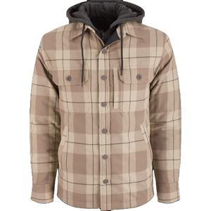 OEM Chemise en flanelle à capuche pour hommes Chemise à capuche à carreaux à capuche pour l'extérieur Veste avec logo personnalisé Approvisionnement direct d'usine - Product Image 1