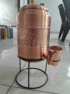 Dispensador de cobre libre de óxido de grado premium con cuerpo pesado y grifo a prueba de fugas para oficina en casa y uso diario de agua saludable de la India - Product Image 2