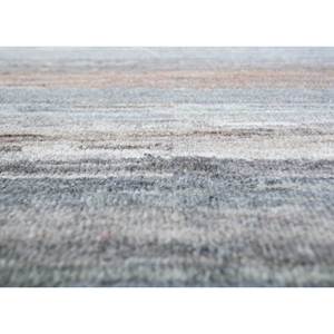 Alfombra Afgana de Lana Gris y Negra Anudada a Mano, Diseño Geométrico Abstracto Rectangular para Sala de Estar, Nueva Técnica Hecha a Mano - Product Image 3