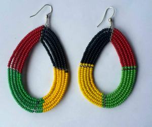 Cuentas de semillas regalo religioso cristiano nuevo diseño personalizado estilo bohemio pendientes de cuentas bordado de gota larga con calidad - Product Image 3