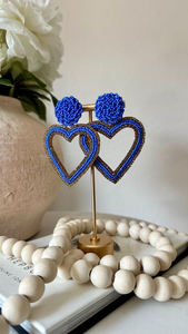 Pendientes bordados con cuentas: Joyería Bohemia, étnica y de San Valentín para mujer, pendiente bordado hecho a mano de San Valentín - Product Image 2