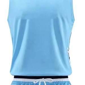 Conjunto de camiseta de baloncesto para hombre adulto de diseño personalizado transpirable sublimación logotipo impreso uniforme de entrenamiento de baloncesto liso - Product Image 5