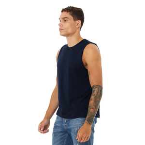 100% algodón peinado y Ringspun 30 camisetas sin mangas individuales precio al por mayor personalizado Dtg impresión Club logo diseño chaleco camiseta sin mangas - Product Image 2