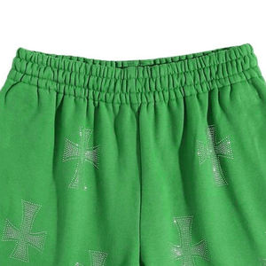 Wholesale High Quality Custom Rhinestone Cotton Gym <b>Men</b> <b>Short</b> Custom Vintage Fitness Running Stylish Sweat <b>Shorts</b> - Product Image 4