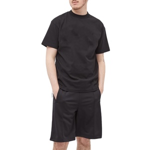 ขายส่งเสื้อยืดที่กําหนดเองผู้ชายผ้าฝ้ายเสื้อยืดเปล่า streetwear ขนาดใหญ่คอกลมวางไหล่เสื้อยืดเฮฟวี่เวทสําหรับผู้ชาย - Product Image 1