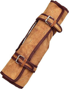 Couteau personnalisé de 6 pouces fait à la main en acier damas avec lame fixe manche en bois de rose pleine soie avec fantaisie gratuite cuir de vache original - Product Image 5