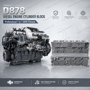 Bloc-cylindres de moteur diesel 10122281 D878 pour pièces d'excavatrice <span class=keywords><strong>Liebherr</strong></span>, bloc nu de haute précision, pièces de rechange pour moteur - Product Image 3