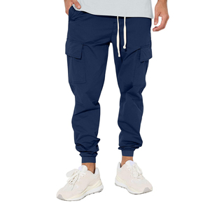 Custom Color 100% Cotton Jogger Pants for Men New Latest Fashion OEM Casual Streetwear Lightweight <b>Thickness</b> - Product Image 2