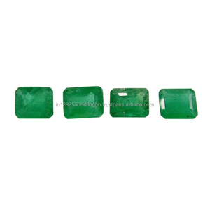Piedras Preciosas Sueltas de Esmeralda Verde Natural, Cristales Facetados de Berilo Corte Escalonado, Paquete para Joyería Fina Personalizada, Monturas de Anillos Solitarios - Product Image 2