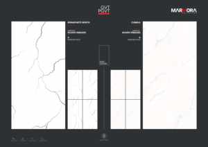 Dalles en porcelaine 600x1200, finition brillante et mate, motifs marbre modernes pour la décoration intérieure des murs et des sols - Product Image 3