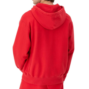 Sweats à capuche en coton 100% de haute qualité à impression de logo personnalisé pour hommes, rouge avec fermeture éclair, broderie personnalisée, polaire, motif 3D, hiver, taille 6XL - Product Image 2
