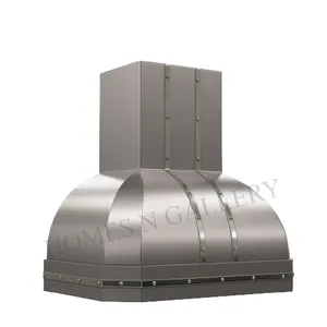 Hot Sale Latest High Quality Stainless Steel Kitchen Island Canopy Chimney Range Hood With Custom Size & Finishing From India