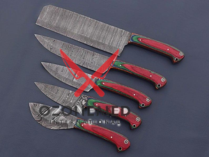 Juego de cuchillos de chef profesional PREMIUM hechos a mano, cuchillos reutilizables de acero inoxidable para Cocina - Product Image 3