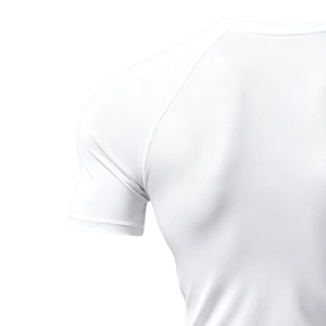Camiseta de Compresión para Hombre, Manga Corta, Corte Regular, Lisa, para Deportes, Entrenamiento, Gimnasio, Ejercicio, Fitness, Running, Atletismo - Product Image 4
