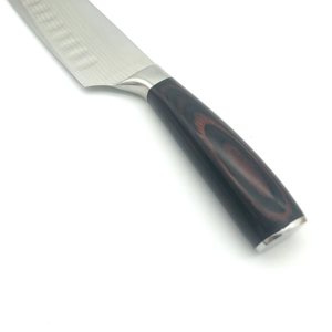 Venta al por mayor pedidos a granel personalizados OEM ODM servicio cuchillo de cocina Chef japonés con Damasco mejor opción para cocina y restaurante - Product Image 4