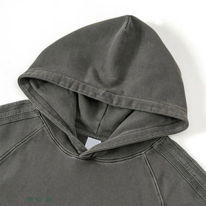 Ensemble de survêtement pour homme, sweat-shirt et pantalon de survêtement, imprimé intégral, délavé à l'acide, délavé au soleil, uni, neuf - Product Image 2