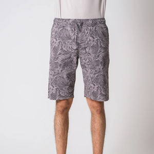 Short à imprimé tropical pour homme-Style hawaïen décontracté et vêtements de plage en tissu doux avec cordon de serrage réglable - Product Image 1