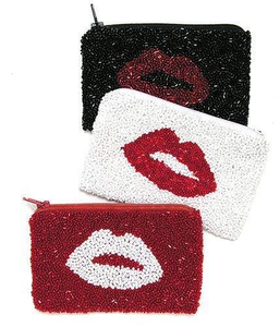 Pochette à monnaie en perles dorées scintillantes faites à la main avec fermeture éclair et motif de bouteille de champagne pour soirée entre filles par AFZA ENTERPRISES - Product Image 3