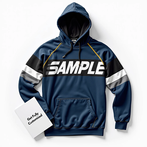 Sudadera con Capucha para Hombre, Personalizada, Estilo Urbano, Sublimada, Ajustada, Duradera, 100% Poliéster, Aspecto de Algodón - Product Image 6