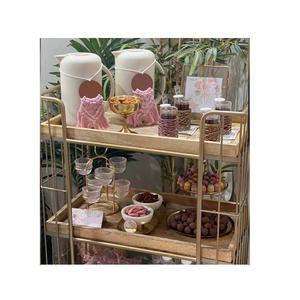 Handmade Wood And Metal Serving <b>Trolley</b> Premium Quality Customized Shape And Size Cart <b>Trolley</b> For Hot Sale - Product Image 3