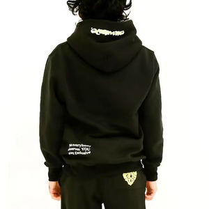 Survêtements délavés à l'acide de la meilleure qualité Survêtements évasés à imprimé bouffant Survêtements Hip Hop stylés délavés vintage pour hommes - Product Image 4