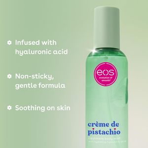 Brume corporelle eos Cashmere Creme de Pistache, spray hydratant à l'acide hyaluronique et à la glycérine, végan, 6 fl oz - Product Image 2