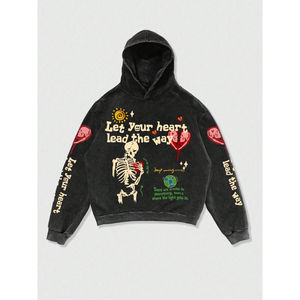 Vente en gros de vêtements pour hommes de luxe personnalisés de haute qualité sweats à capuche pull uni vierge sweat à capuche lourd et surdimensionné Service OEM - Product Image 1