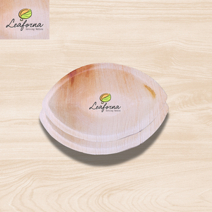 Cuencos y platos ecológicos de alta resistencia, artículos de catering reutilizables biodegradables con diseño de hoja de palma para eventos de restaurantes - Product Image 3