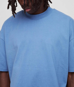 OEM/ODM 100% algodón de peso pesado camiseta Boxy Fit hombro caído de lujo de gran tamaño personalizado bordado Logo estampado patrón al por mayor - Product Image 6