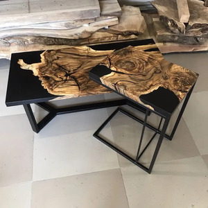 Mesa de comedor de madera de alta calidad, juego de sillas de vidrio templado para restaurante - Product Image 1