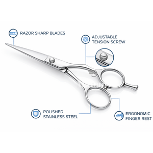 Tijeras Profesionales para Cortar Cabello de 6.5 Pulgadas, Tijeras de Peluquería de Acero Inoxidable con Filo Afilado, para Salón de Belleza, OEM - Product Image 2