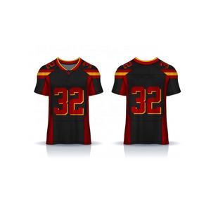 Camisetas de práctica de fútbol americano, diseño de sublimación juvenil, transpirable, malla de poliéster, sólido, venta al por mayor - Product Image 2