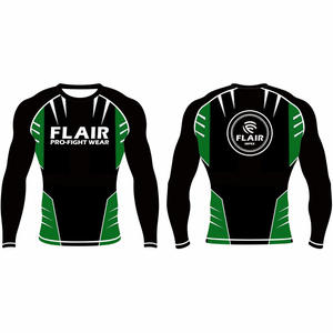 Personalizado Durable Nylon BJJ Rash Guard Larga Protección UV Anti-UV Compresión Camisa Transpirable y Cómodo - Product Image 3