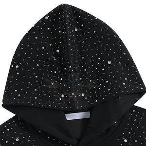 Venta caliente Nueva llegada Sudaderas con capucha de diamantes de imitación para hombres Estilo único Sudaderas con capucha de diamantes de imitación transpirables en el mejor material - Product Image 3