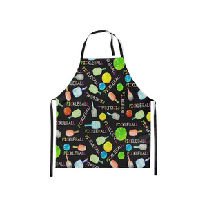 Estilo moderno 100% Material de algodón puro Diseño personalizado Sin mangas Cocina Delantales de cocina - Product Image 3