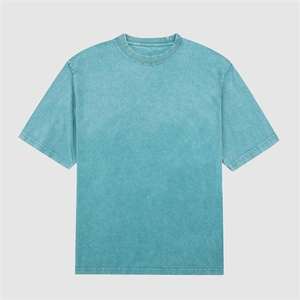 Nueva camiseta gráfica personalizada unisex de alta calidad a la moda, diseño de lavado ácido de ajuste informal, 100% algodón transpirable para la moda americana - Product Image 3