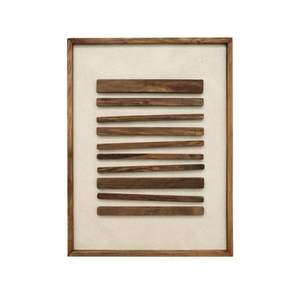 Hot Selling Metallic Gold Wooden Sticks Wall Art Handmade 3D Abstract Modern Wall Hanging for Home Decor Living Room and Office - Product Image 3