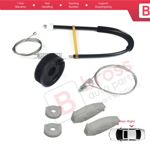 Kit de Reparación de Elevalunas Trasero Derecho BWR1158 para Megane MK1 EA0/1 1996-2003 Cabriolet Convertible 7700848451 - Product Image 5