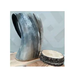 Best quality buffalo horn mug New Arrivals Natural Buffalo Drinking horn mug top quality piece at cheap price