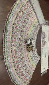 ชุดแต่งงานที่สวยงามปักเลื่อมทำงาน lehenga กับกระป๋องและชั้นผ้าใบ - Product Image 4