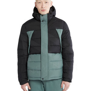 2026 nueva chaqueta acolchada de burbujas acolchada con cuello levantado personalizado para hombre, venta al por mayor, invierno, impermeable, con capucha, para exteriores - Product Image 2