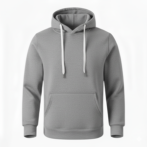 Sudadera con capucha de algodón de Color sólido transpirable cálido para hombre, ropa de calle esencial para invierno, Sudadera con capucha sólida de algodón para hombre, moda callejera - Product Image 3